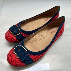 LL Bean Nautical Flats size 8